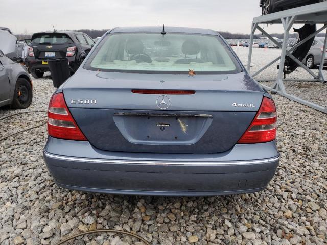 WDBUF83J65X165681 - 2005 MERCEDES-BENZ E 500 4MATIC BLUE photo 6