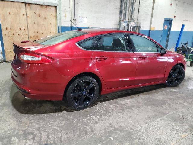 3FA6P0HD6GR278155 - 2016 FORD FUSION SE RED photo 3