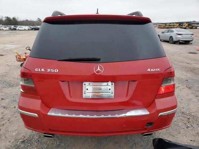 WDCGG8HB8AF287160 - 2010 MERCEDES-BENZ GLK 350 4MATIC RED photo 6