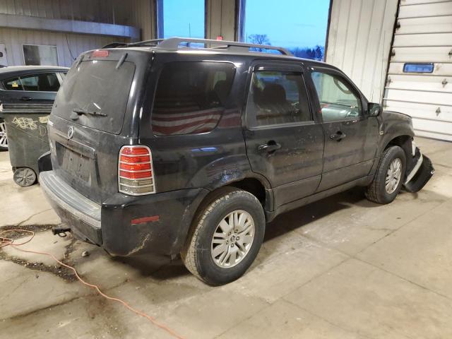 4M2YU56Z86KJ15429 - 2006 MERCURY MARINER BLACK photo 3