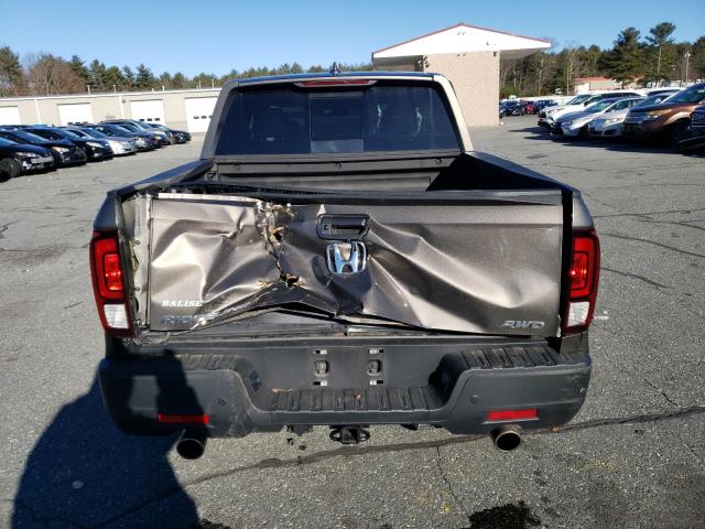 5FPYK3F7XNB037835 - 2022 HONDA RIDGELINE RTL GRAY photo 6