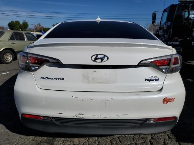 KMHE14L25HA060008 - 2017 HYUNDAI SONATA PLUG-IN HYBRID WHITE photo 6