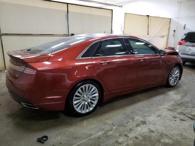 3LN6L2GK2ER822290 - 2014 LINCOLN MKZ RED photo 3