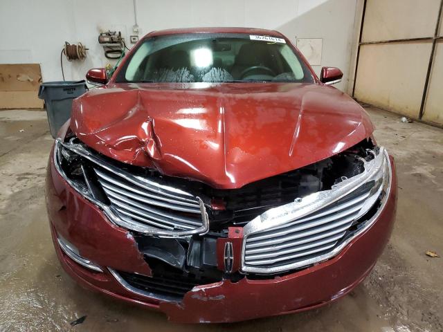 3LN6L2GK2ER822290 - 2014 LINCOLN MKZ RED photo 5