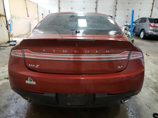 3LN6L2GK2ER822290 - 2014 LINCOLN MKZ RED photo 6