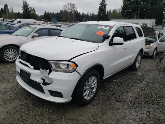 1C4RDJFGXLC442180 - 2020 DODGE DURANGO SSV WHITE photo 1