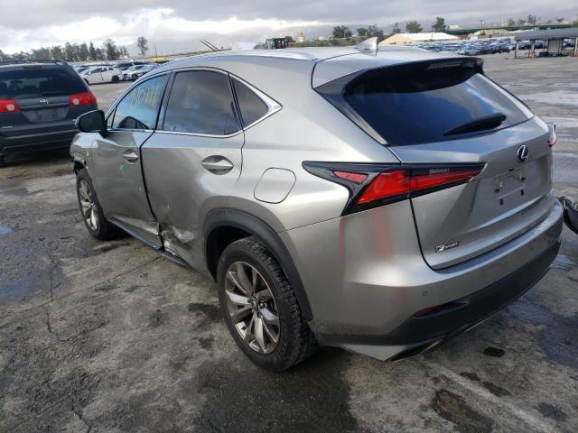 JTJYARBZ2J2087449 - 2018 LEXUS NX 300 BASE ნაცრისფერი ფოტო 2