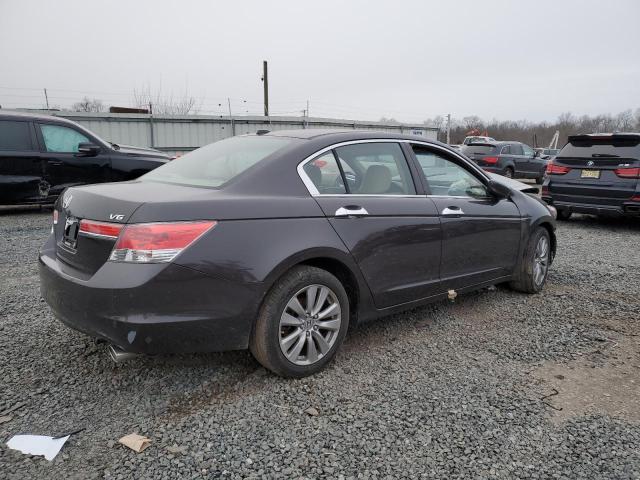 1HGCP3F89CA000053 - 2012 HONDA ACCORD EXL BROWN photo 3