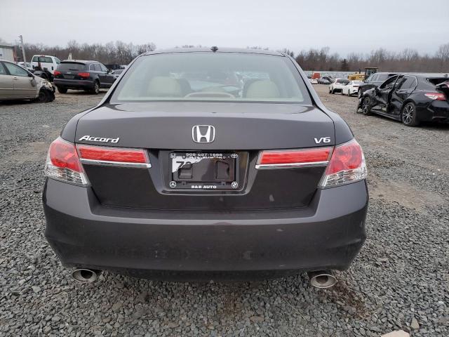 1HGCP3F89CA000053 - 2012 HONDA ACCORD EXL BROWN photo 6