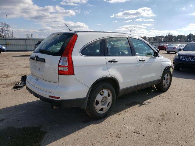 3CZRE3H33AG705617 - 2010 HONDA CR-V LX WHITE photo 3