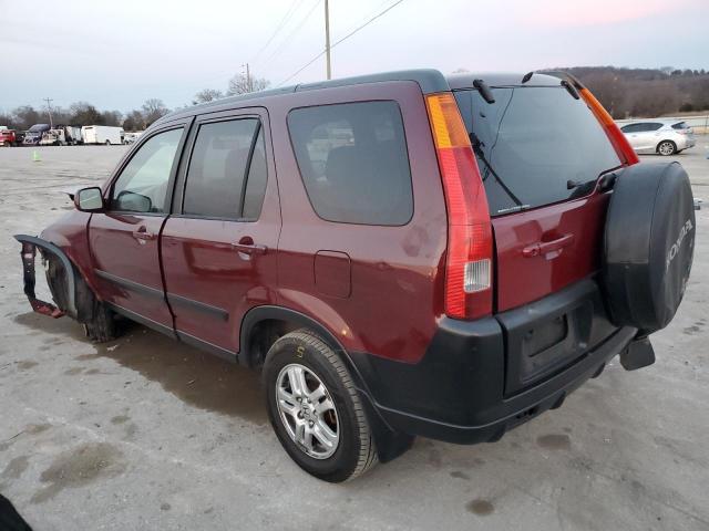 JHLRD78874C042364 - 2004 HONDA CR-V EX MAROON photo 2