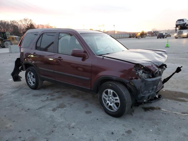 JHLRD78874C042364 - 2004 HONDA CR-V EX MAROON photo 4