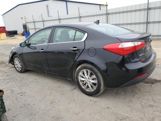 KNAFX4A84F5369325 - 2015 KIA FORTE EX BLACK photo 2