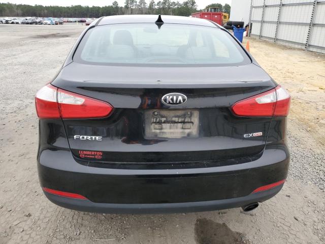 KNAFX4A84F5369325 - 2015 KIA FORTE EX BLACK photo 6