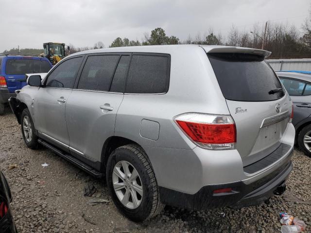 5TDZA3EH1DS044483 - 2013 TOYOTA HIGHLANDER BASE رمادي صورة 2