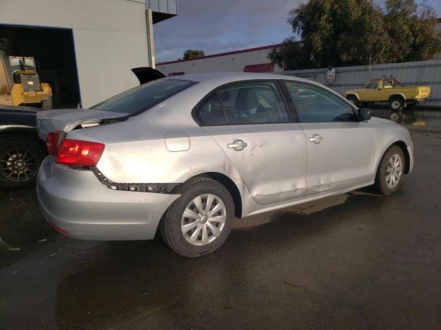 3VW2K7AJ0BM362877 - 2011 VOLKSWAGEN JETTA BASE SILVER photo 3