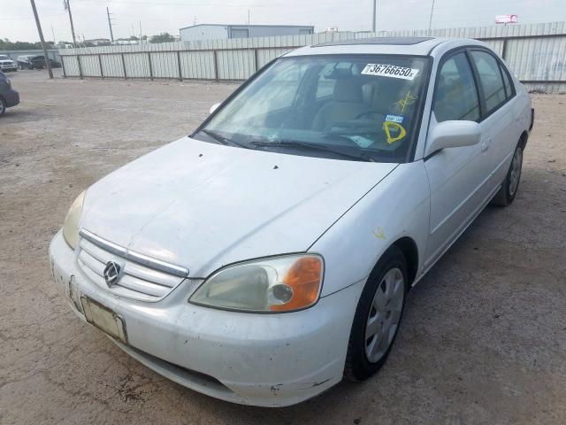 1HGES26721L065191 - 2001 HONDA CIVIC EX  photo 2