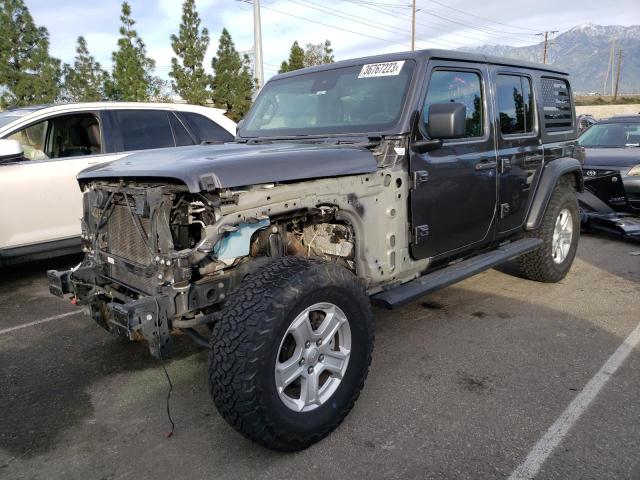 1C4HJXDG7KW639508 - 2019 JEEP WRANGLER U SPORT ნაცრისფერი ფოტო 1