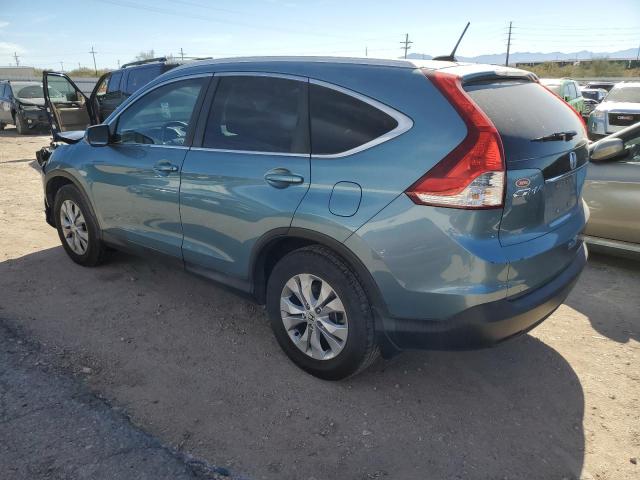 2HKRM3H76EH561537 - 2014 HONDA CR-V EXL BLUE photo 2