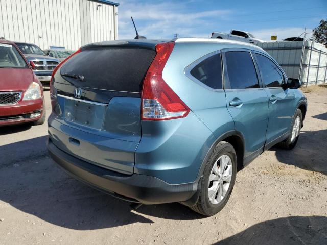 2HKRM3H76EH561537 - 2014 HONDA CR-V EXL BLUE photo 3