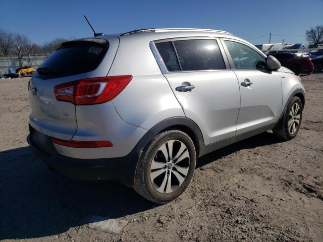 KNDPCCA23C7203516 - 2012 KIA SPORTAGE EX SILVER photo 3