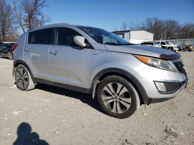 KNDPCCA23C7203516 - 2012 KIA SPORTAGE EX SILVER photo 4