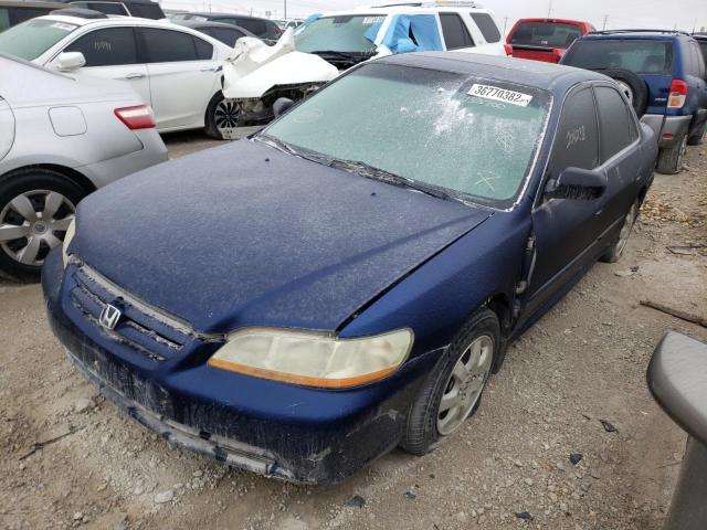 1HGCG56602A133700 - 2002 HONDA ACCORD EX BLUE photo 2