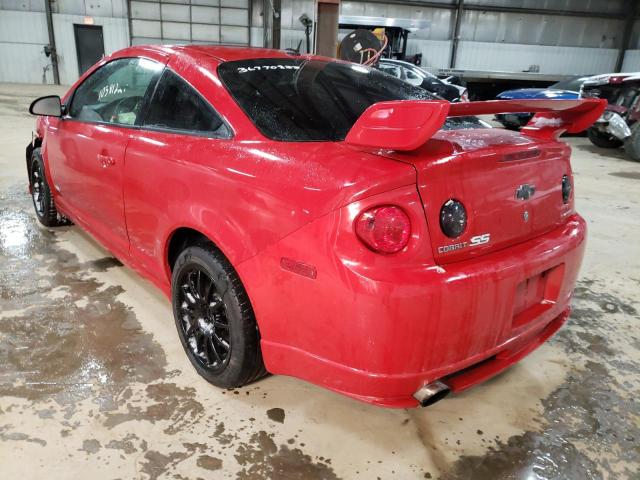 1G1AP18X197155127 - 2009 CHEVROLET COBALT SS RED photo 3