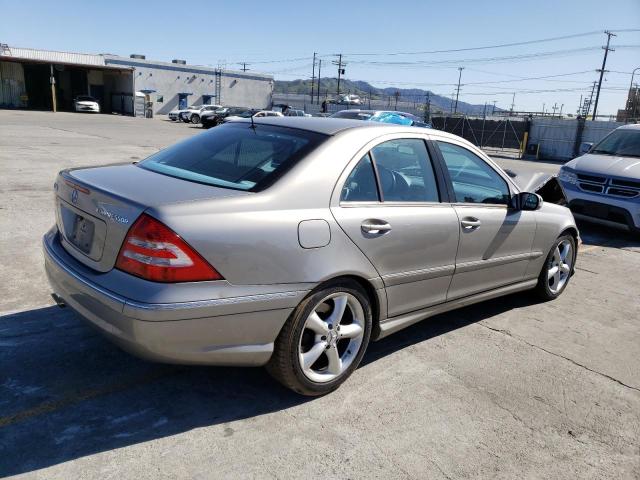 WDBRF40J85F683686 - 2005 MERCEDES-BENZ C 230K SPORT SEDAN SILVER photo 3