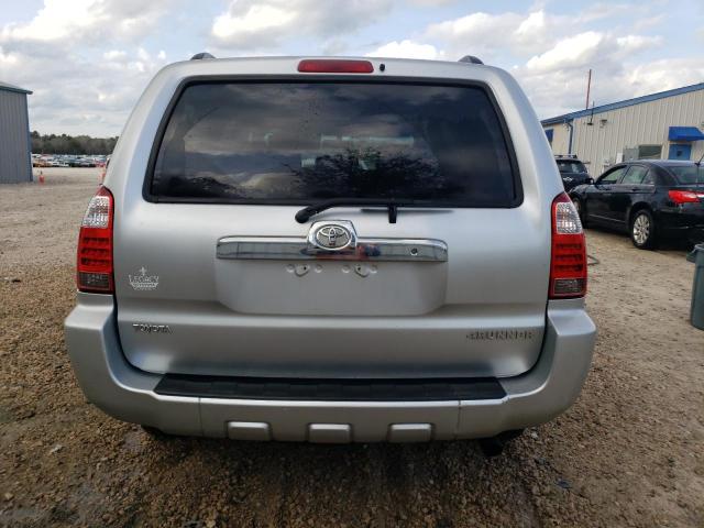 JTEZU14R860073292 - 2006 TOYOTA 4RUNNER SR5 SILVER photo 6