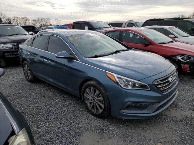 5NPE34AF6GH413335 - 2016 HYUNDAI SONATA SPORT BLUE photo 4