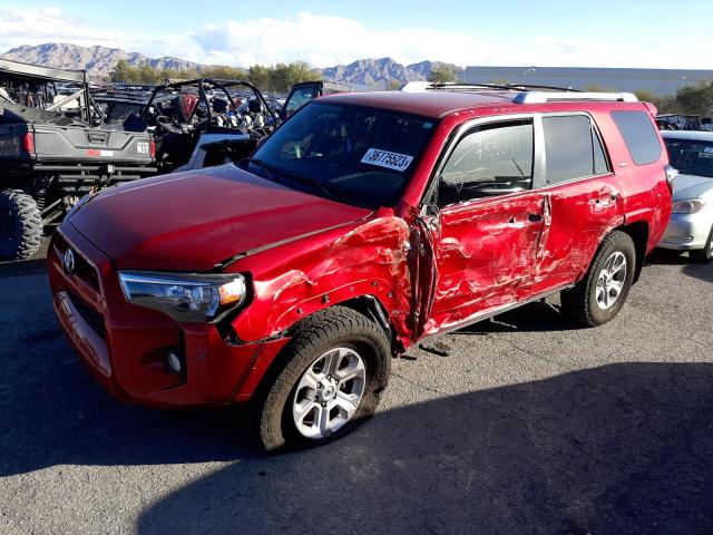 JTEZU5JR0E5077978 - 2014 TOYOTA 4RUNNER SR5 RED photo 1