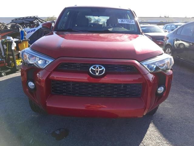 JTEZU5JR0E5077978 - 2014 TOYOTA 4RUNNER SR5 RED photo 5