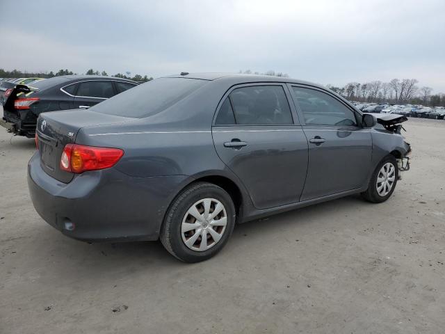 2T1BU40E29C187826 - 2009 TOYOTA COROLLA BASE GRAY photo 3