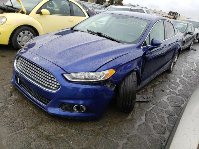 3FA6P0K90GR174281 - 2016 FORD FUSION TITANIUM BLUE photo 1