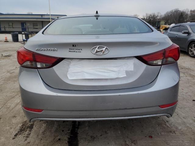 5NPDH4AE2FH581296 - 2015 HYUNDAI ELANTRA SE SILVER photo 6