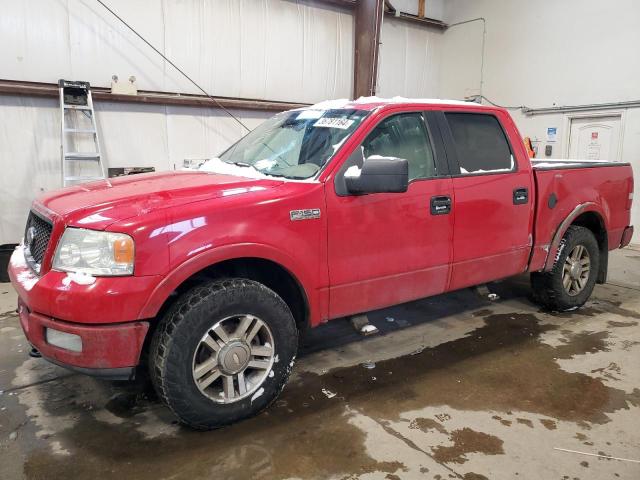 1FTPW14525KB78612 - 2005 FORD F150 SUPERCREW RED photo 1