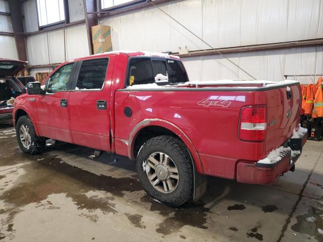 1FTPW14525KB78612 - 2005 FORD F150 SUPERCREW RED photo 2