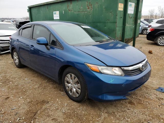 19XFB2F50CE075053 - 2012 HONDA CIVIC LX BLUE photo 4