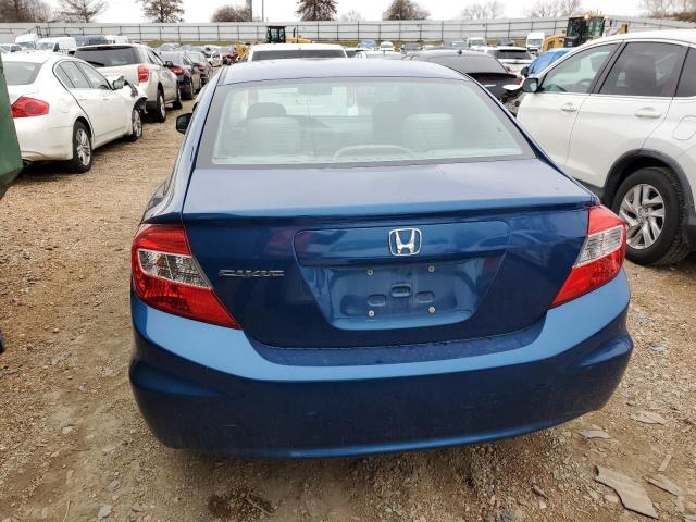 19XFB2F50CE075053 - 2012 HONDA CIVIC LX BLUE photo 6