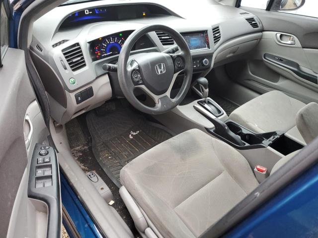 19XFB2F50CE075053 - 2012 HONDA CIVIC LX BLUE photo 8