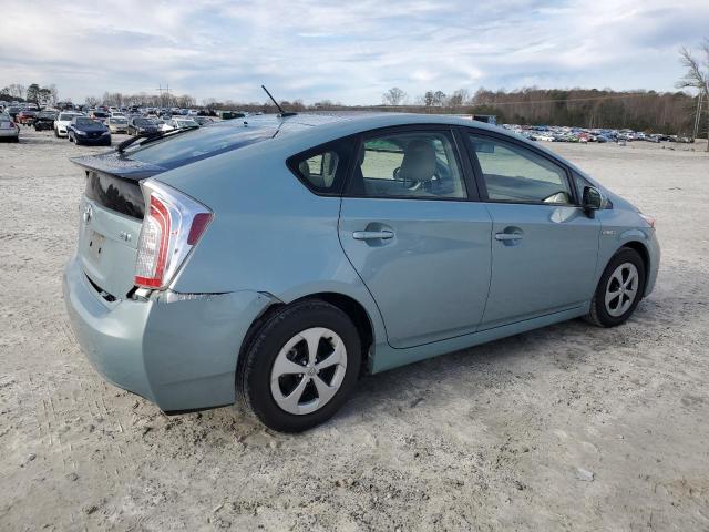 JTDKN3DU0F1978607 - 2015 TOYOTA PRIUS TURQUOISE photo 3