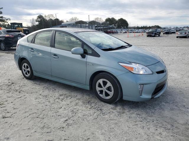 JTDKN3DU0F1978607 - 2015 TOYOTA PRIUS TURQUOISE photo 4