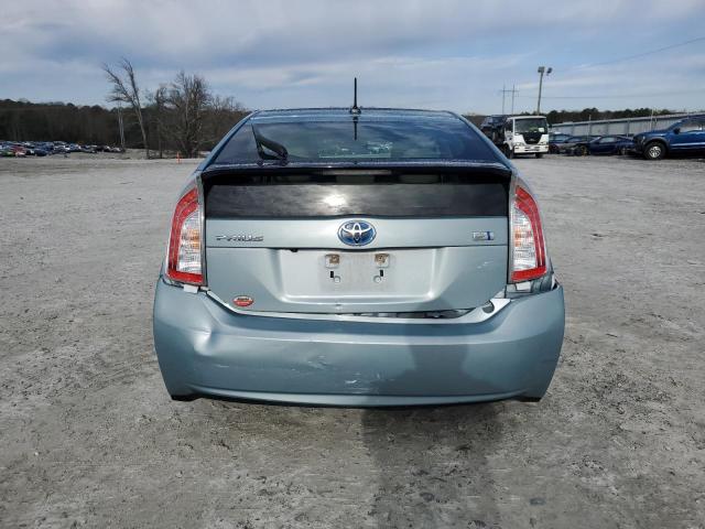 JTDKN3DU0F1978607 - 2015 TOYOTA PRIUS TURQUOISE photo 6