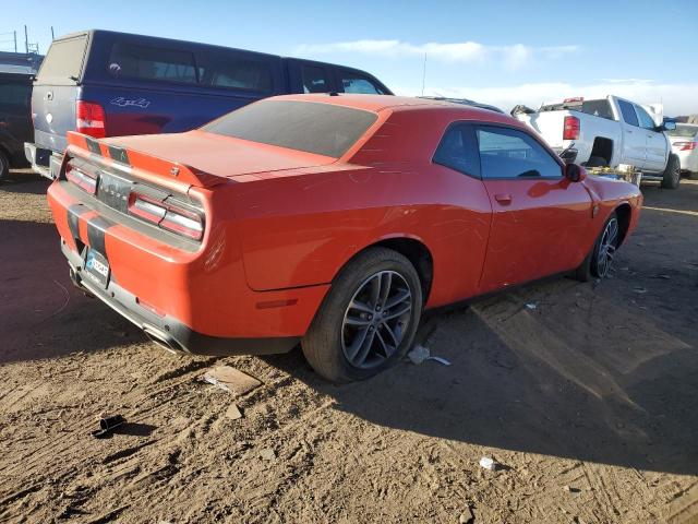 2C3CDZGG0KH680560 - 2019 DODGE CHALLENGER SXT ORANGE photo 3