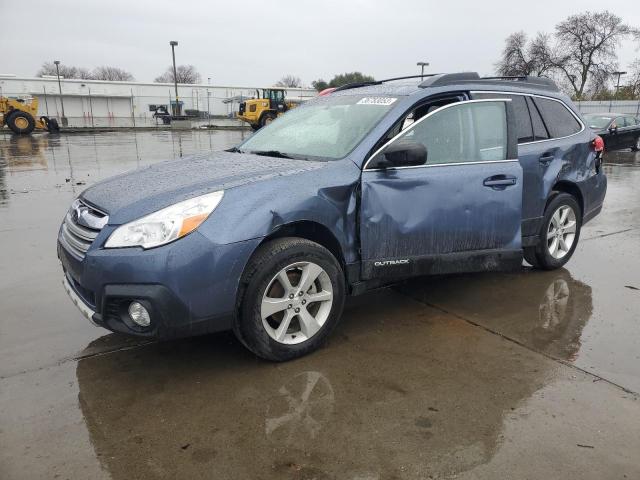 4S4BRBLC8E3218740 - 2014 SUBARU OUTBACK 2.5I LIMITED BLUE photo 1