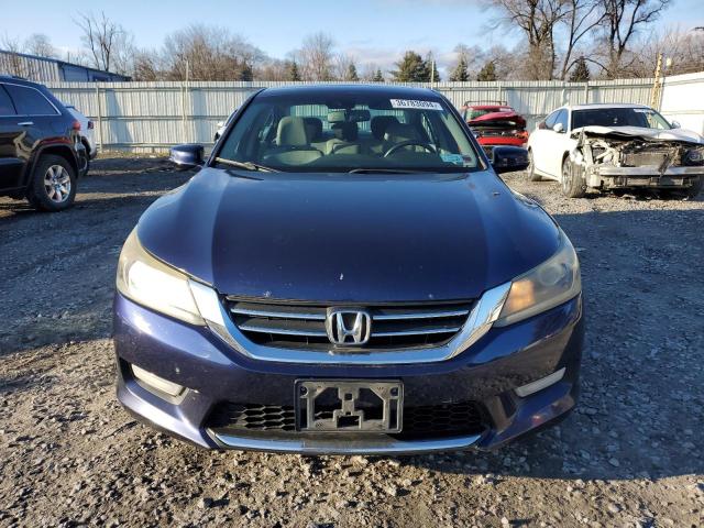 1HGCR2F8XDA016610 - 2013 HONDA ACCORD EXL BLUE photo 5