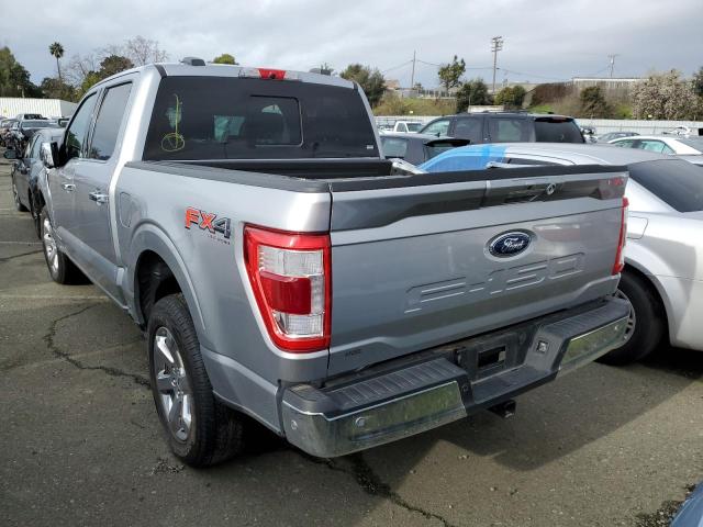 1FTFW1ED0MFC89491 - 2021 FORD F150 SUPER SILVER photo 2
