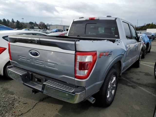 1FTFW1ED0MFC89491 - 2021 FORD F150 SUPER SILVER photo 3