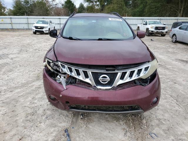 JN8AZ18U89W019174 - 2009 NISSAN MURANO S RED photo 5